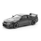 POP-RACE 1/64 R33 GT-R DARK CHROME (PRDC003)