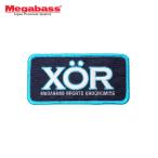 メガバス　ワッペン　XORブルー　Megabass　