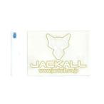 ジャッカル　カッティングステッカー　タイプ4/Mサイズ　JACKALL　CUTTING STICKER　#ゴールドホワイト