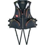 ガマカツ ウィンドST Fベスト GM2163 BK×ゴールド 4L