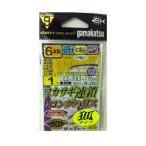 ガマカツ WK連鎖ロングハリス狐6本仕掛W186 1-0.2