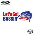 オーエスピー　ステッカー　Lets Go BASSIN　OSP　【ステッカー】