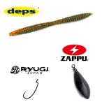 【リバウンドスティック フリーリグセット】デプス　リバウンドスティック 5inch + リミット＃3/0 + ピンフリーショット 1/4oz（7g）