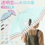 キッズ 通販キッズ 傘 女の子 かわいい 長傘 子供用 55センチ 雨傘 55cm 子供用 おしゃれ ジャンプ 小学生 小学校 可愛い 通学 子供 透明窓付き カサ かさ 子ど