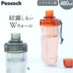 ピーコック Peacock 水筒 PPB-50 通販 クリアボトル キャップタイプ 480ml マイボトル ダイレクトボトル 直飲み 透明 ボトル シェーカー プロテイン