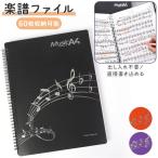 楽譜ファイル 通販 バインダー a4 60ページ 譜面ファイル リングタイプ リングファイル 楽譜入れ 大容量 書き込み めくりやすい 反射しにくい 楽譜ファイル