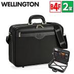 アタッシュケース ソフト a4 b4 ファイル対応 ビジネスバッグ WELINGTON #21220 出張 オーバーナイト 対応 42cm 2ルーム 多機能 軽量 丈夫 通勤 通学 就活