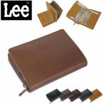 ショッピングサイフ 財布 メンズ レディース 本革 サイフ 二つ折り メンズ サイフ 深札入れ Lee #520266 イタリアン レザー ウォレット ラウンドファスナー 小銭入れ