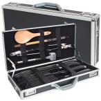 ショッピング包丁 【訳あり】新品 包丁ケース 持ち運び ダイヤルロック 包丁収納 調理器具 出張料理人 和食 洋食 中華 ケータリング ナイフケース ADD043-BLACK(ブラック大型)R