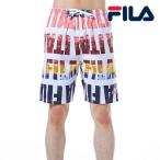 フィラ FILA 正規品 メンズ トランクス サーフトランクス ビーチ プール 水着 スポーツ アウトドア ゴム レッド 赤 大きめロゴ