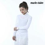 【正規品】  マリクレール marie claire レディース トップスインナー ホワイト 無地 定番 ベーシック UVケア 長袖 切り替え