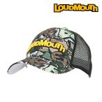 ゴルフ ゴルフウェア ラウドマウス LOUDMOUTH 正規品 キャップ ブラウン カムフラージュ 総柄 メッシュ ロゴ ユニセックス ファッション ゴルフ