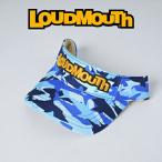 ラウドマウス LOUDMOUTH 正規品 サンバイザー ブルー ライトブルー サメ カムフラージュ 総柄 ロゴ ユニセックス ファッション