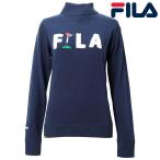 フィラ FILA レディース 正規品 セーター M L LL ロゴモチーフ ハイネック フラッグデザイン 楽しい ハイゲージニット 温かい 軽い
