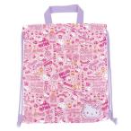 ナップサック サンリオ　ハローキティ　キルトナップサック　ピンク Hello Kitty おしゃれ キャラクター 体操着入れ入園 入学 小学校 保育園 幼稚園 巾着袋