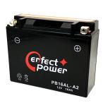 パーフェクトパワー PB16AL-A2 MF 密閉型 バイクバッテリー初期充電済 【互換 ユアサ YB16AL-A2 GM16A-3A】