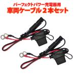パーフェクトパワーフルオート充電器用 車両ケーブル 2個セット SAE端子