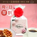 母の日 ギフト 早割 花以外 お菓子 スイーツ カーネーション プレゼント 2026 70代 60代 食べ物 コーヒー プチギフト ドリップコーヒーSW＆ベルギーワッフル