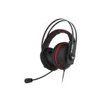 ASUS ゲーミングヘッドセット TUF Gaming H7 CORE RED PS5 PS4 PC Switch スマートフォン 有線 3.5mm 専用気密室 53mmドライバー マイク付き 国内正規品