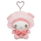  Sanrio My Melody & черный miCupid Baby мягкая игрушка чехол для пропуска My Melody кий pito baby Sanrio мягкая игрушка чехол для проездного билета мой mero