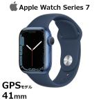 訳あり Apple Watch Series 7 GPSモデル 41mm ブルーアルミニウムケースとアビスブルースポーツバンド レギュラー ブルーアルミニウム MKN13J/A