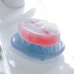 シリコン石けんマット クリアブルー