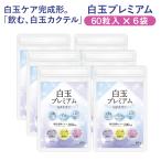 【6袋セット】白玉プレミアムGタチオン（60粒×6袋　合計360粒入） 白玉サプリ 白玉 サプリ 白玉サプリメント システインペプチド 酵母発酵エキス 白玉カクテル