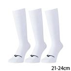  нижний чулки Mizuno бейсбол носки Baseball 21-24cm 3 пара комплект носки длинный длина подросток для Junior ученик начальной школы 12JX0U0201