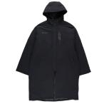 20%OFF! スパッツィオ ジュニア ベンチコート ボアフリース ブラック サッカー フットサル 防寒 ダブルファスナー SPAZIO2024FW TP0644-02