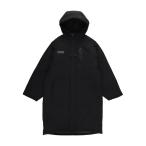 ショッピングベンチコート スパッツィオ テクニカルラインベンチコート ブラック サッカー フットサル ウェア 防寒 裏ボアフリース TP0666-02