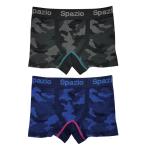 スパッツィオ サッカー フットサル カモフラ スポーツパンツ アンダーウェア 下着 ボクサーパンツ 迷彩柄 ブラック ネイビー (SPAZIO2019FW) AC0092