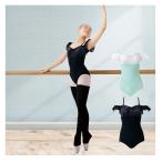  балет Leotard взрослый ребенок женский сделано в Японии чёрный гонки велюр безрукавка 140 150cm p размер 2way r80212