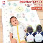 身長計ガーゼケット ベビーリュック セット ハカロッカ 一升餅 出産祝い 日本製 今治タオル バスタオル ギフト 女の子 男の子 鳥の楽園