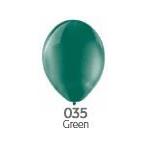 9インチ ゴム風船（balloon)20個入 クリスタル　Ｇｒｅｅｎ(グリーン) ベルバルバルーン(ベルギー製) (天然ゴム100％)