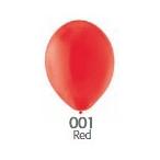 13インチ ゴム風船（balloon)100個入 パステル　Red（レッド）ベルバルバルーン(ベルギー製) (天然ゴム100％)
