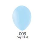 ゴム風船（balloon)　13インチ　100個入 パステル　Sky Blue(スカイブルー) ベルバルバルーン(ベルギー製) (天然ゴム100％)