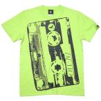 Demo Tape（デモテープ）Tシャツ (ライムグリーン)-G- 半袖 カセットテープ ロックTシャツ バンド 音楽 ミュージック