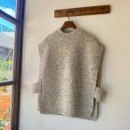 ショッピングオートミール ベスト Hands of creation ハンズオブクリエイション アルパカエアークルーネックベスト オートミール 1540715