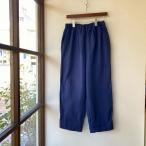 パンツ prit プリット コットンリネンキャンバス タックバギーパンツ ネイビー P70520