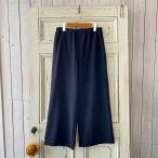 ショッピングprit パンツ prit プリット 30/2ツイルストレッチ裏起毛 ワイドパンツ クロ P70622