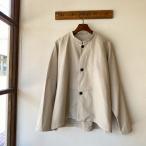 ジャケット prit プリット 綾ピケストレッチ スタンドカラージャケット アイボリー P90600