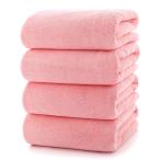 フェイスタオル [Lumimi 4枚セット ピンク 35*75cm ] ふわふわ 大判 吸水 ホテル仕様 タオル 柔らか肌触り 吸水速乾 エステ 業務