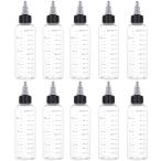 YIBOOOM шкала . имеется doropa- бутылка 10 шт. комплект 100ml кручение колпак прозрачность высота жидкий контейнер . бутылка . пластик бутылка do небольшое количество . бутылка 