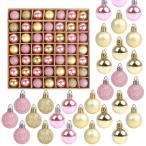 FINGOOO Рождество мяч орнамент tree украшение 49PCS*3CM*5 вид Kirakira Северная Европа способ модный роскошный подарок (3CM,