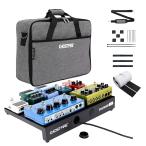 ショッピングギター GHOSTFIRE 超軽量 ギターエフェクター ボード ペダルボード アルミニウム合金 面ファスナー キャリングバッグ付き Vシリーズ (V-Stan