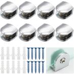 CTRICALVER 8 шт стекло зажим, стекло полки зажим, настройка возможный полки держатель, цинк сплав стекло полки держатель, толщина 6 ~ 8 mm. gala