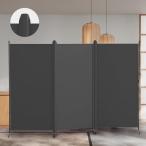 KELIXU パーテーション 間仕切り 3連 自立式 衝立 カバーストリップ付き 高さ1.8m×幅2.6m 布タイプ 折りたたみ 仕切りパネル 軽量