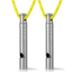 [TIMULTI] свисток дудка титановый срочный опасно предотвращение первая помощь дудка предотвращение бедствий для уличный альпинизм легкий колье имеется ( серый *2 шт )