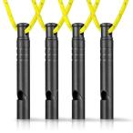 [TIMULTI] свисток дудка титановый срочный опасно предотвращение первая помощь дудка предотвращение бедствий для уличный альпинизм легкий колье имеется ( черный *4 шт )