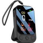 ショッピング携帯充電器 UJHOSLD 一酸化炭素検知器 85dB大音量 デジタル表示 TpyeC充電式 携帯用 湿度/温度機能付き
